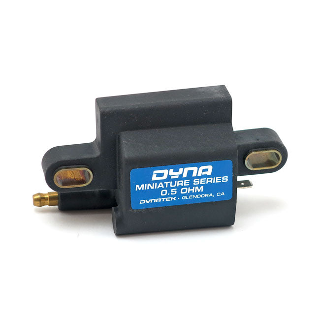 Dynatek, Dyna Miniature Coil. Single Tower, 12V, 0.5 Ohm for 99-17 Twin Cam Models In Custom Applications. (0.5 Ohm, Carburetted Or Fuel Injected)