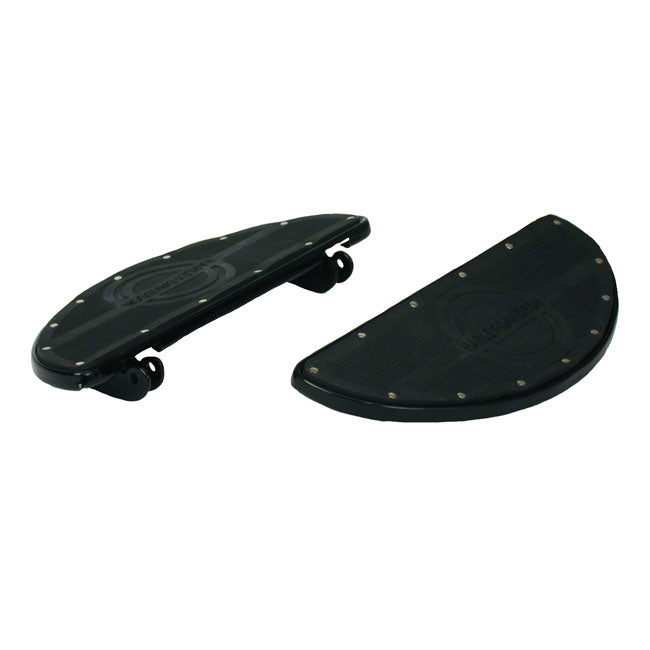 Paughco Oval Floorboard Kit for 86-17FL Softail; 12-16Dyna FLD Switchback; 83-20 Flt/Touring, Trikes