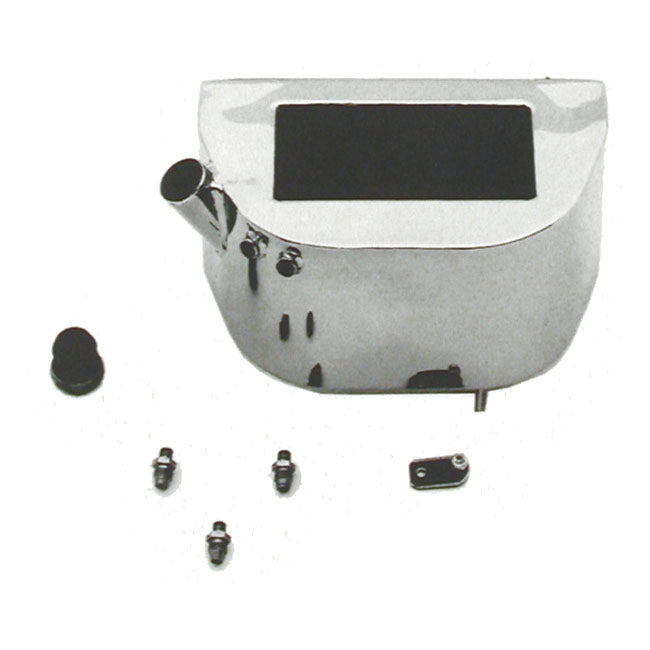 Paughco Oil Tank, Wrap Around for 65-86 4-Sp Big Twin  Elec. Start, FXe Batt.