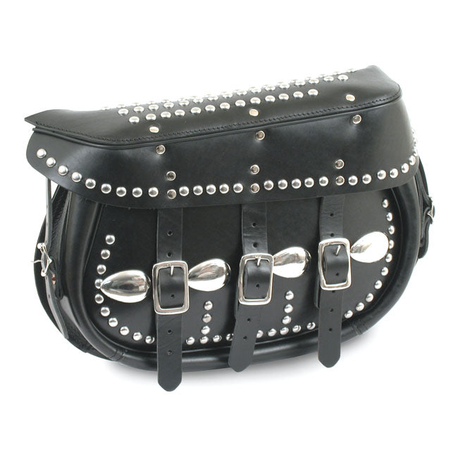 King Softail Saddlebags, Black for 84-Up Softail