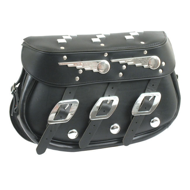Speedking Softail Saddlebags, Black for Softail