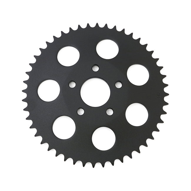 Motorcycle Storehouse Rear Sprocket, Black. 48T for 73-85 4-Sp Big Twin; 79-81 XL