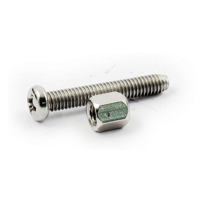 MCS Trim Ring Screw Kit, for Bates Style Headlamps. Chrome