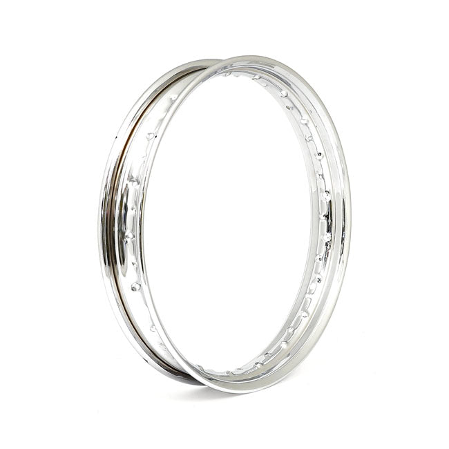 Wl Wheel Rim 2.15X18. Chrome Plated Steel for Front: 30-48 Flathead Big Twin; 42-43 Wlc  Rear: 35-52 Wla