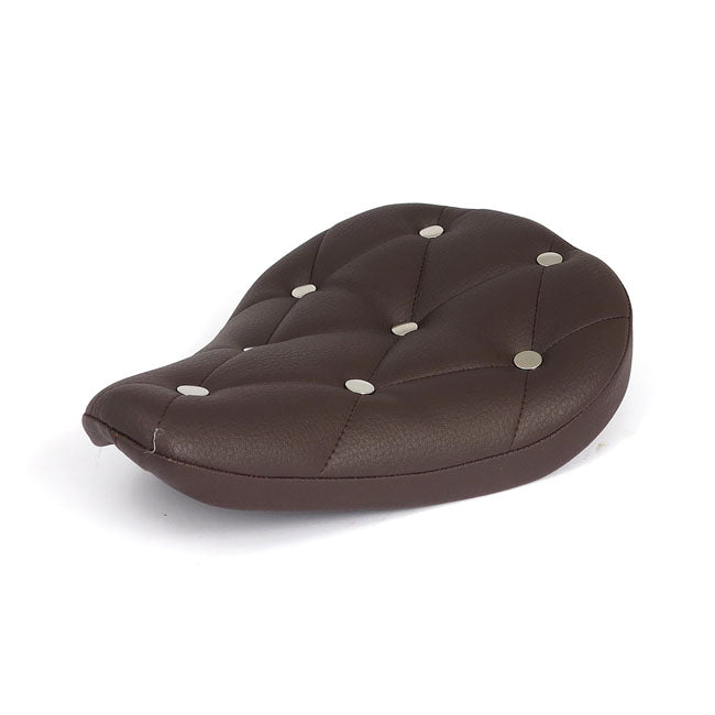 MCS Fitzz, Custom Solo Seat. Brown/Rivets. Small. 4 cm Thick – Universal