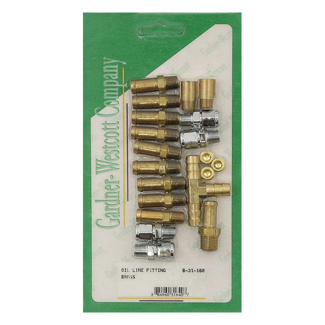 Gw Oil Pump & Line Fitting Set for 70-81 Shovelhead