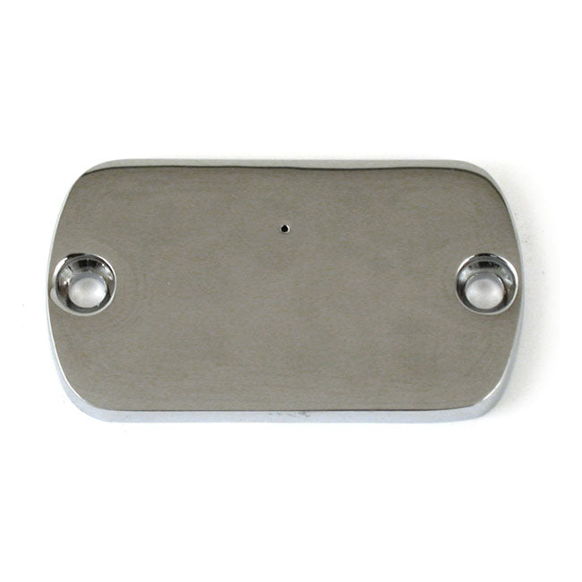 MCS H/B Master Cyl. Cover. Chrome, Smooth – 1972–1981 Big Twin; XL Sportster