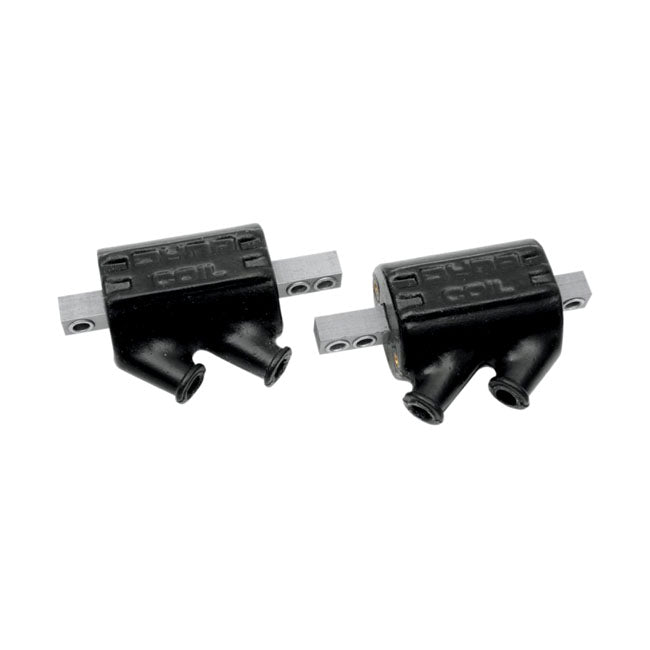 Dynatek, Dyna Dual Tower Ignition Coils. 12V, 5 Ohm for 65-99 Big Twin; 65-03 XL. For Points/Dyna-S Ignition (Excl. Twin Cam & Other Single Fire Applications) In Custom Applications. (Custom Single Fire, Carburetted Models)
