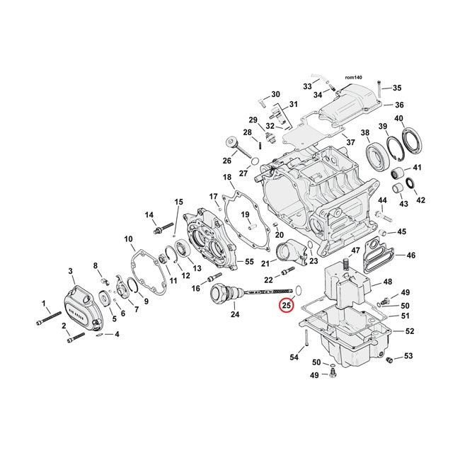 Cometic O-Ring, Dipstick Oil Tank for 13-17FXsb Softail Breakout; 06-17Dyna; 07-20 Touring; 09-20 Trikes; 04-20 XL