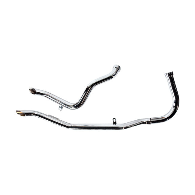 Paughco, Upswept Head Pipes - Gooseneck. Over Transm. for 48-57 Panhead