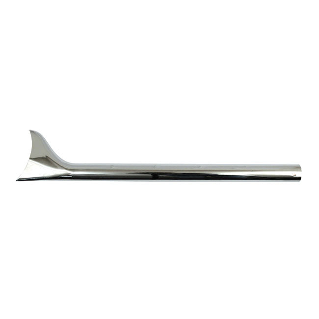 MCS Slip-On Fishtail Exhaust Extension 30" Long Chrome – 1-3/4" Head Pipes