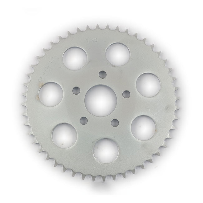 Motorcycle Storehouse Rear Sprocket, Zinc. 48T for 73-85 4-Sp Big Twin; 79-81 XL