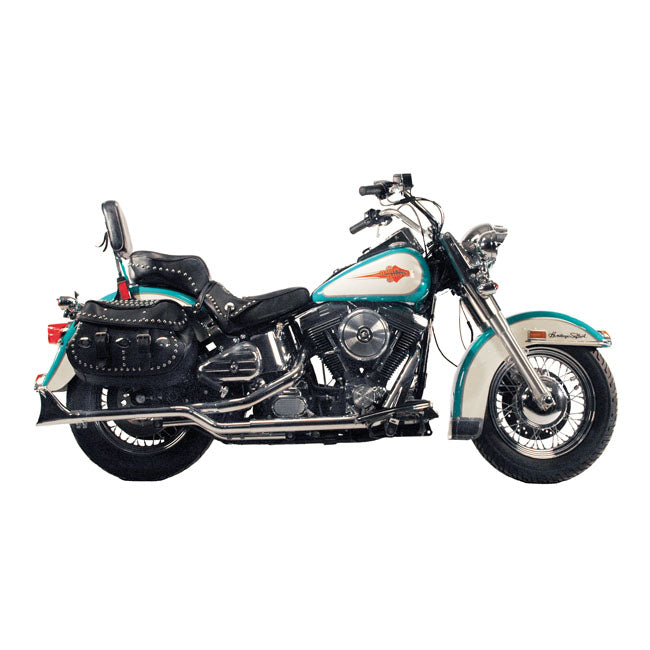 Paughco Dual Shotgun Headpipes for 84-94 FXST, FLST