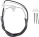 Drag Specialties Front Brake Line Black Vinyl Coated Stainless Steel Extended 10" - Part #17412519 - Hogparts UK