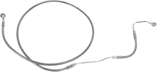 Drag Specialties Front Upper Brake Line Stainless Steel Extended 4" - Part #17412928 - Hogparts UK