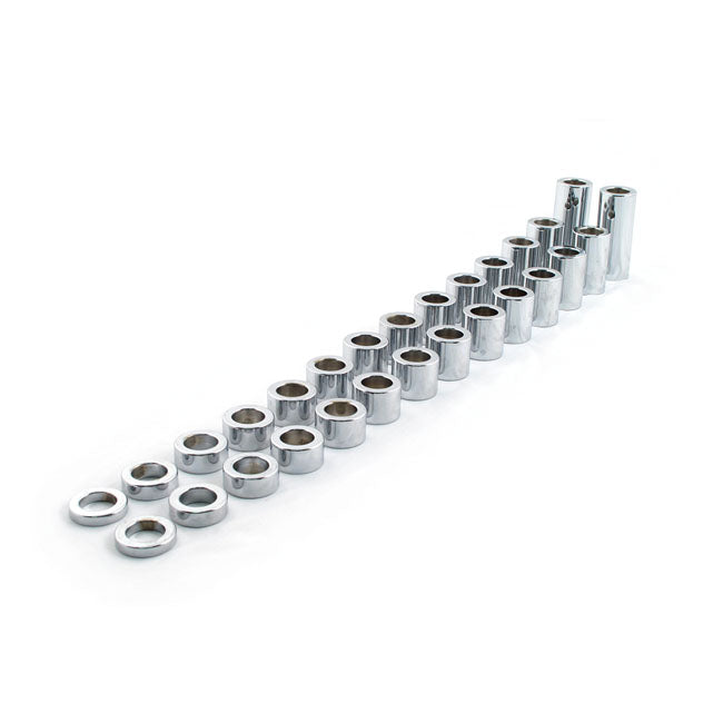 Paughco Chrome Steel Axle Spacer Kit
