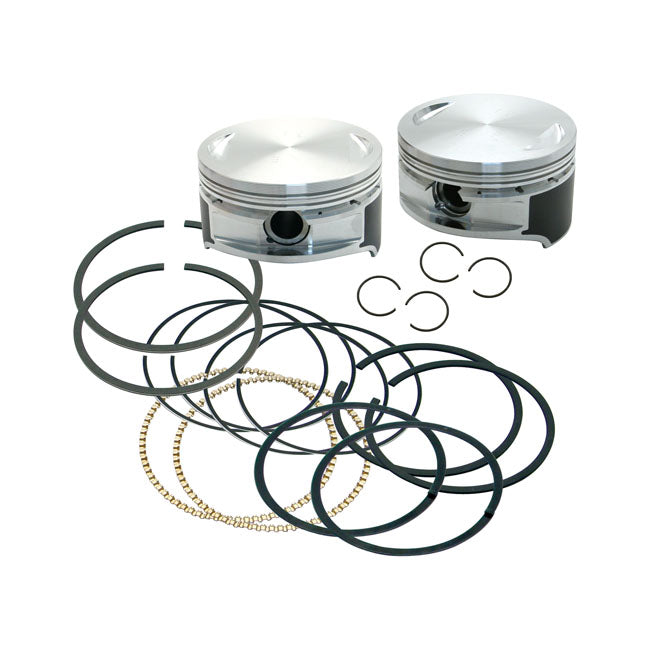 S&S, Twin Cam 106" Big Bore Piston Kit. Std for 99-06 88" Twin Cam With 4-1/2" Stroker Flywheels; 99-06 TCa/B With 106" Hot Set-Up Kit