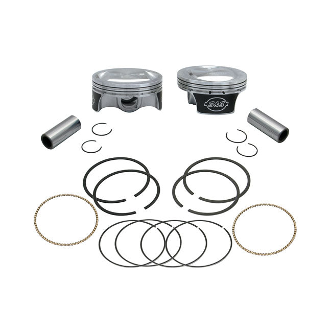 S&S, 96" To 103" Big Bore Pop-Up Piston Kit. +.005" for 07-17 96" Twin Cam