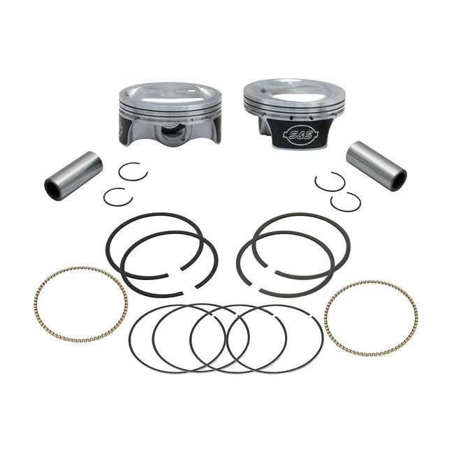 S&S, 96" To 103" Big Bore Pop-Up Piston Kit. +.010" for 07-17 96" Twin Cam