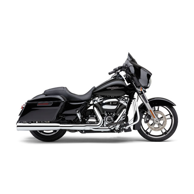 Cobra, Powrflo 4-1/2" Slip On Mufflers. Chrome for 17-20 Touring