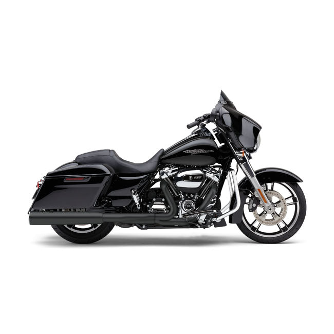 Cobra, Powrflo 4-1/2" Slip On Mufflers. Black for 17-20 Touring