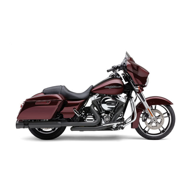 Cobra, 4" Race Pro Slip-On Mufflers. Black for 17-20 Touring