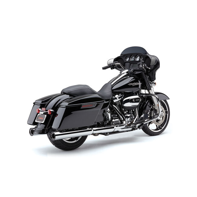 Cobra, 4" Slip-On Mufflers With Race Pro End Caps for 17-20 Touring