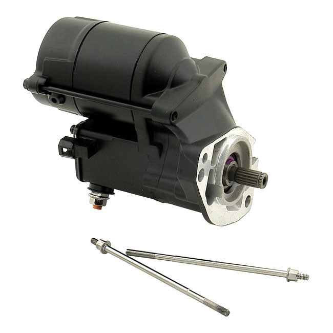 Accel, Ultra Tork Starter Motor, 1.4Kw. Black for 89-03 Big Twin