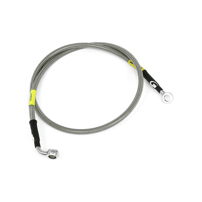 Goodridge Brake Line Front, Stainless Clear Coated for 14-16 XL1200X Forty Eight; 14-16 XL883N Iron