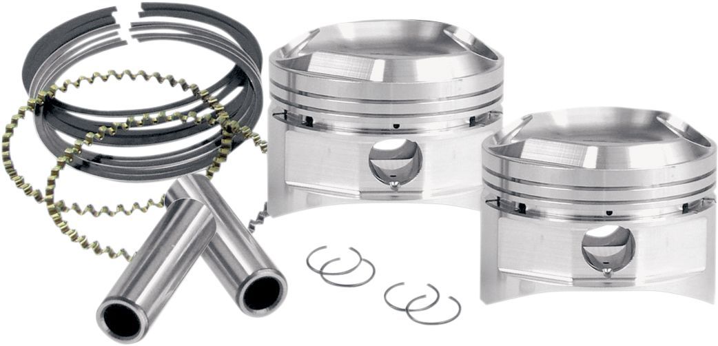 S&S 3-5/8" Bore Standard Compression Piston Kit for Super StockÂ® Heads #92-1062