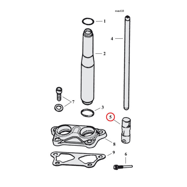 MCS 99-Up Tappet Assembly. Standard Size – 1999–2017 Twin Cam; 2017–2026 M8…