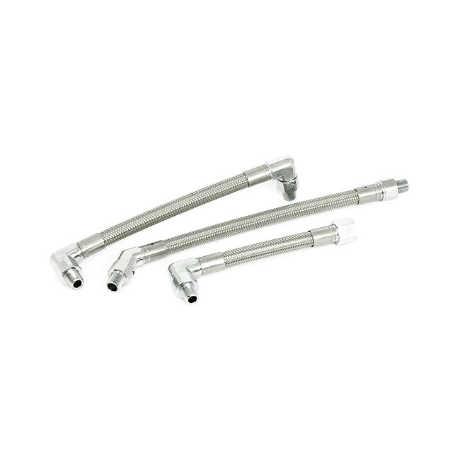 Goodridge, Braided Oil Line Kit for 1999 Flt, FLHT