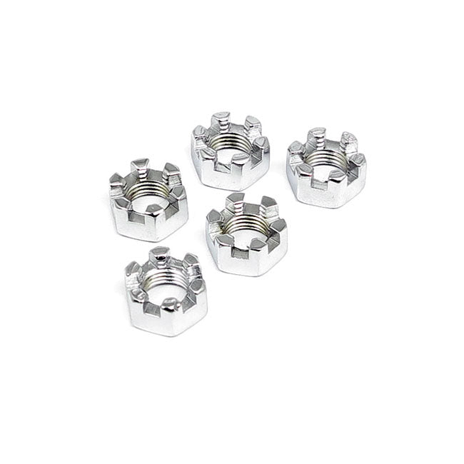 Chrome Castle Nut, 3/8-24