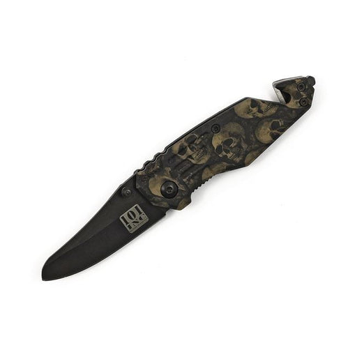 KNIFE SKULL & CLIP SMALL BLACK BROWN - <br><br>Part #545482 - hogparts-uk.myshopify.com