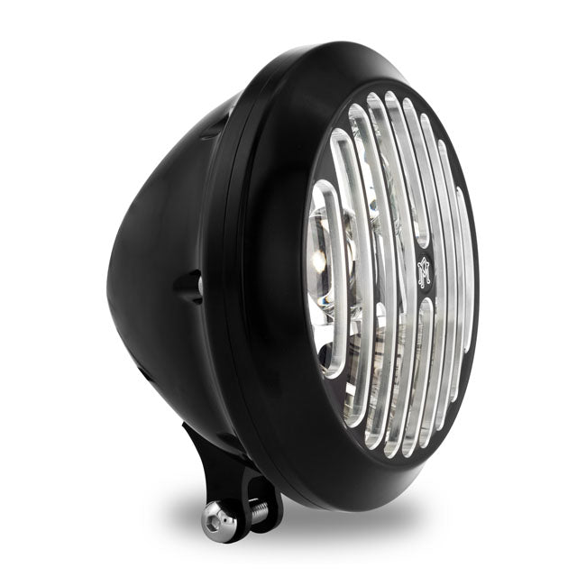 Pm 5-3/4 Inch Grill LED Headlamp for 84-15 FXST & Custom Applications With Bottom Mount