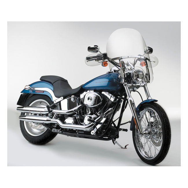N.Cycle Switchblade Windshield 2-Up for 80-86 FXwg; 84-15 FXST/C/B; 99-10 FXSTB; 00-07 FXSTD; 93-05 FXDWG