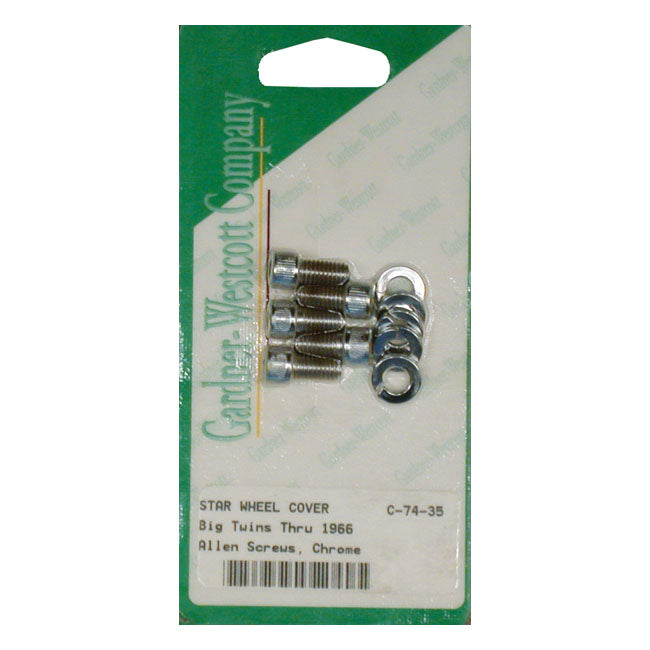 Allen Bolt & Washer Set, Starhub for 36-66 Big Twin