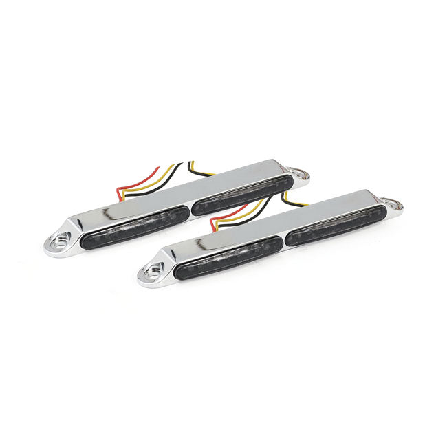 Stripe LED Turn signals/Taillight, Chrome