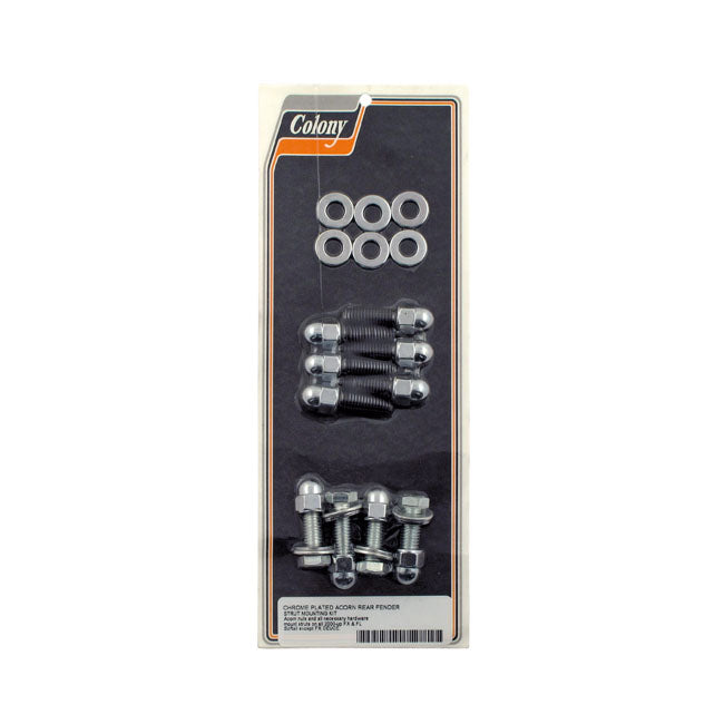 Colony, Fender Strut Mount Kit. Chrome for 00-06 Softail (Excl. FXSTD, FLSTN)