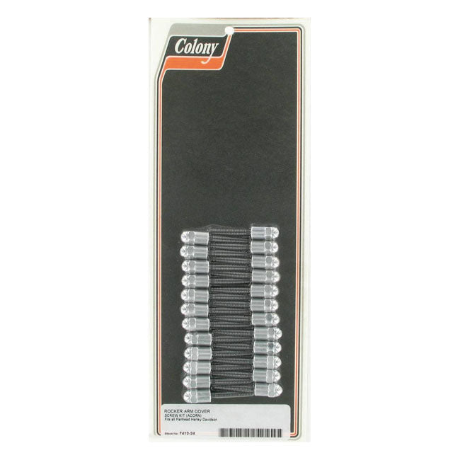 Colony Rocker Cover Screw Kit for 48-65 Panhead