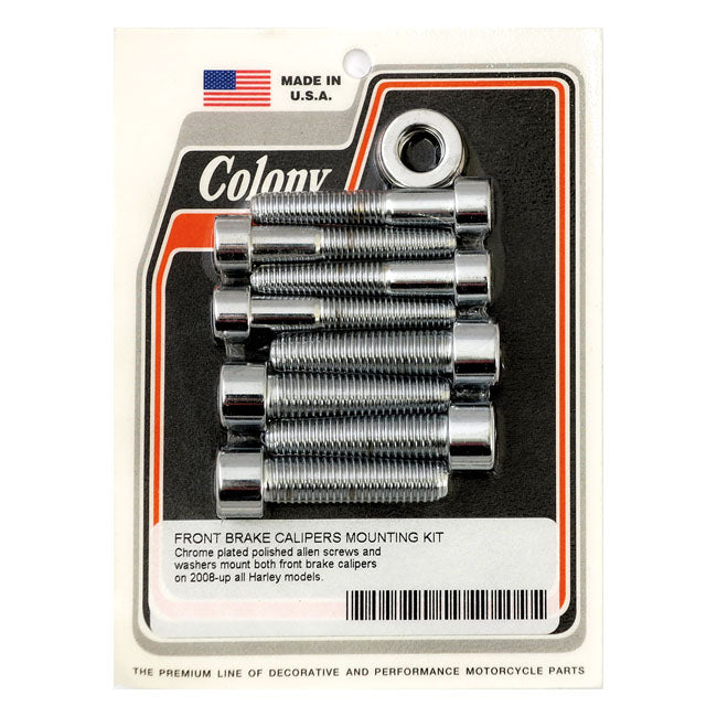 Colony Caliper Mount Bolt Kit for 08-14 Softail; 08-17 Dyna