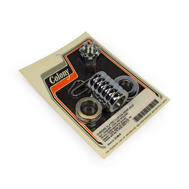 Colony Axle Spacer Kit Rear, Grooved for 00-01 Flt