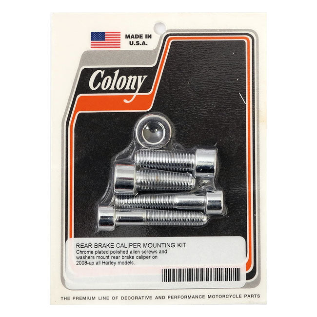 Colony Caliper Mount Bolt Kit for 08-17 Softail, Dyna