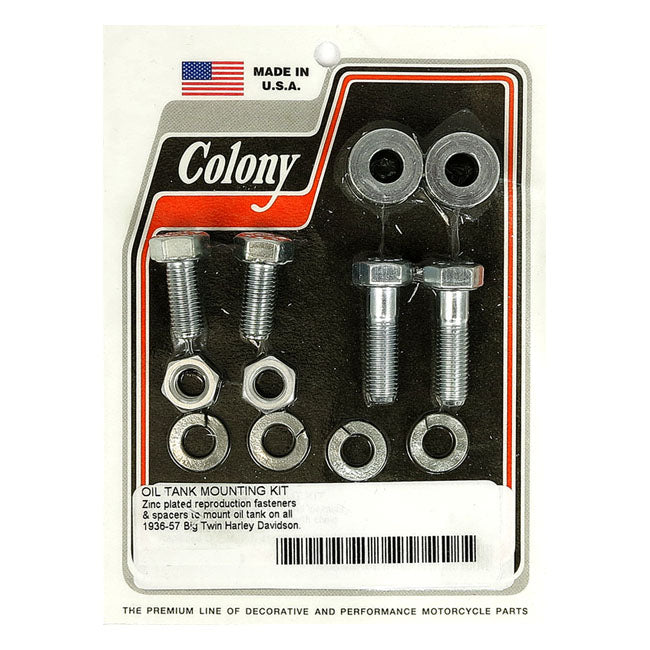 Colony Oil Tank Mount Kit for 36-57 Big Twin