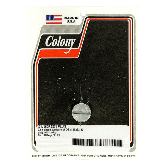 Colony Plug, Oil Pump & Crankcase for 81-99 Big Twin (Excl. TC)