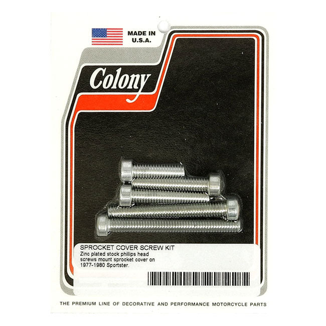 Colony Sprocket Cover Mount Kit, Oem Style for 77-80 XL