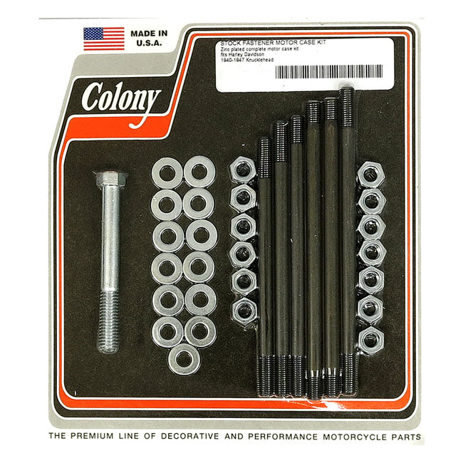 Colony Crankcase Bolt Kit for 40-47 Knuckle