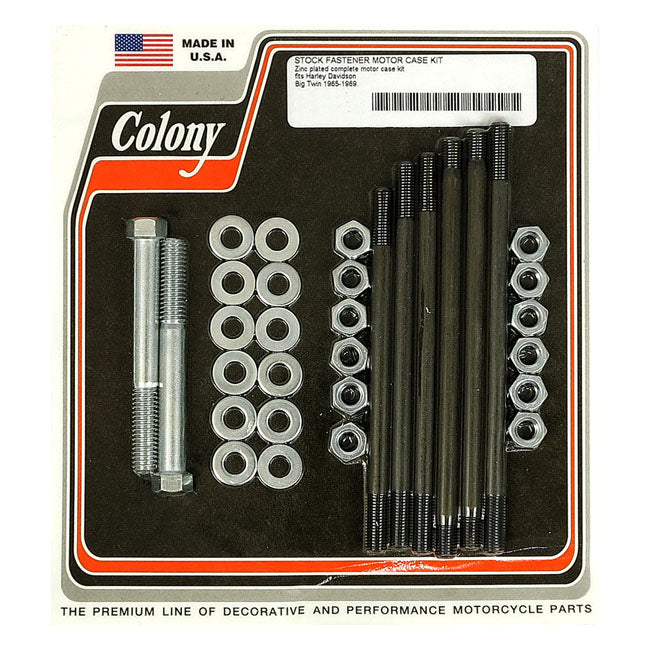 Colony Crankcase Bolt Kit for 65-69 Pan & Early Shovel