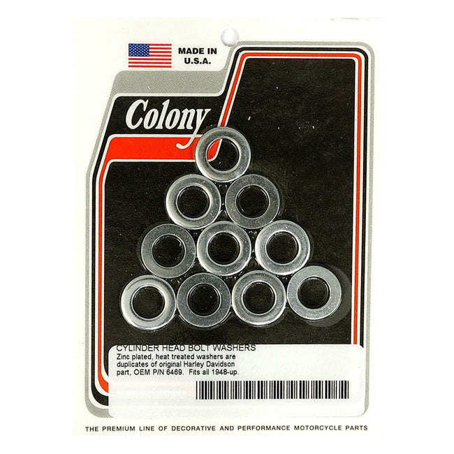 Colony Head Bolt Washer Set for 36-84 Ohv Big Twin