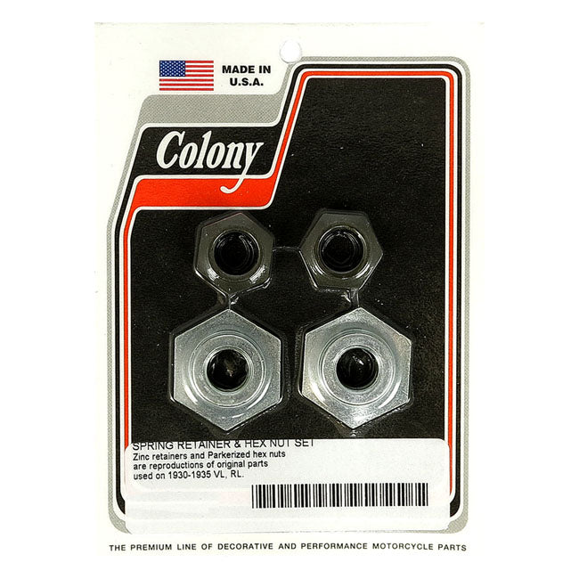 Colony Springer Retainers & Hex Nut Set for 30-35 Vl. Rl